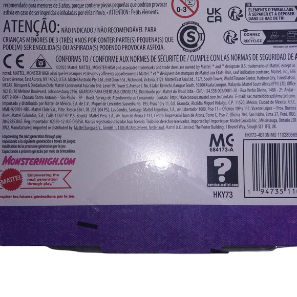 Monster High Frankie Stein Doll NIB #1433HF2 Blue Doll Plaid Dress - Picture 3 of 4